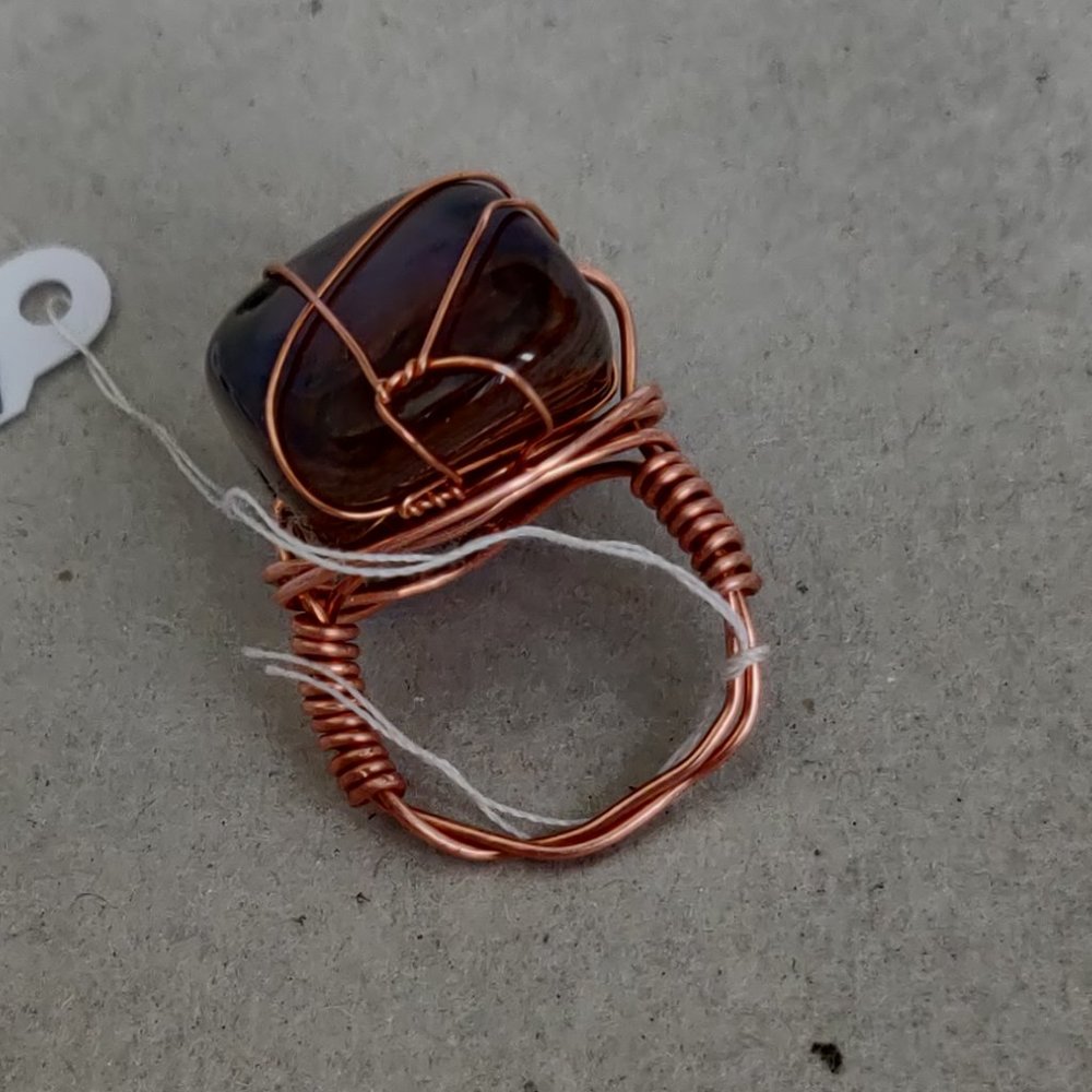 COPPER WRAPPED RING - Picture 3 of 3